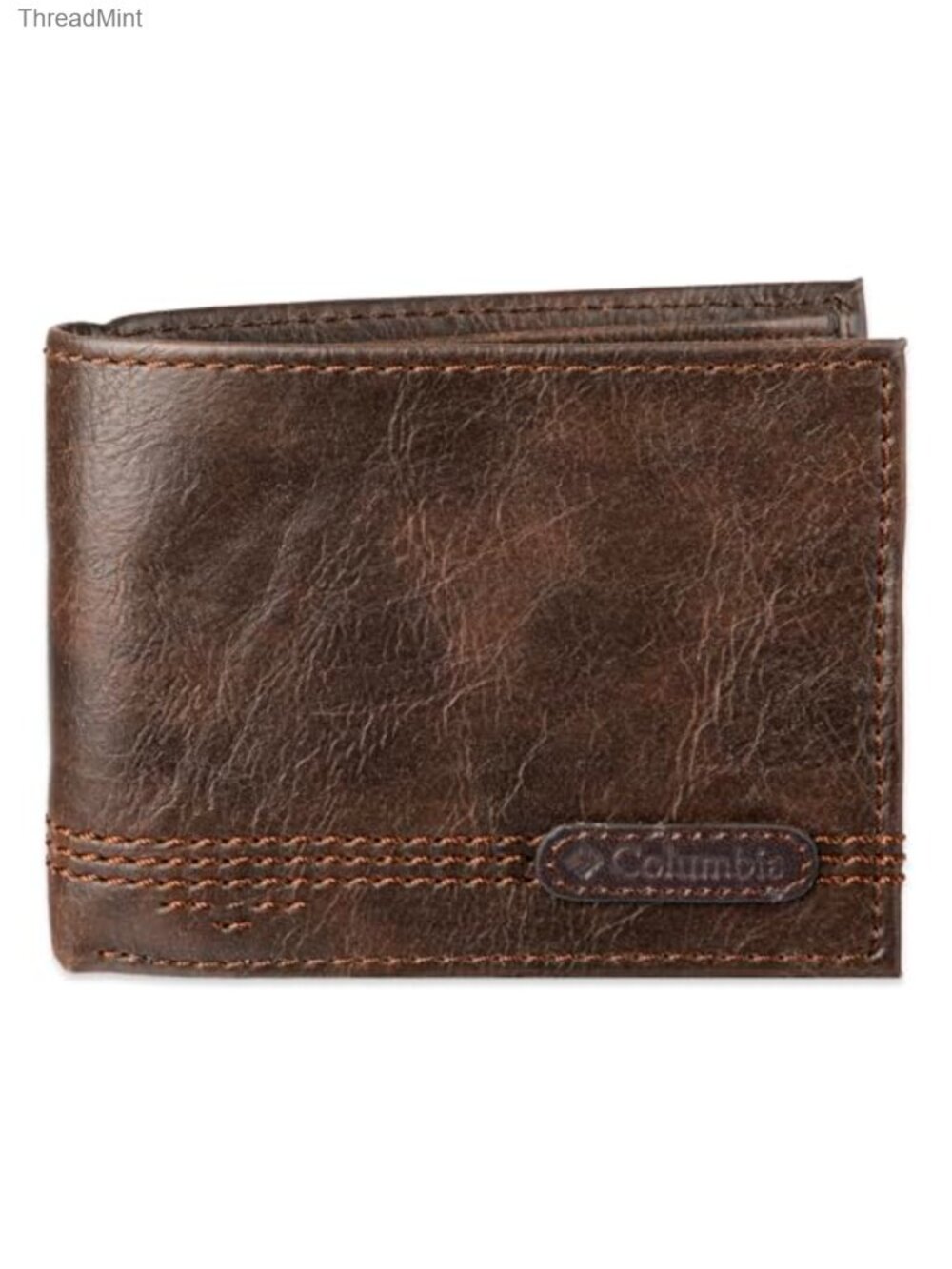 RFID Slim Bifold Wallet with ID Window Leather Extra Capacity